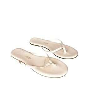 tkees Lily Glosses light pink thong flip flops patent leather womens us 8